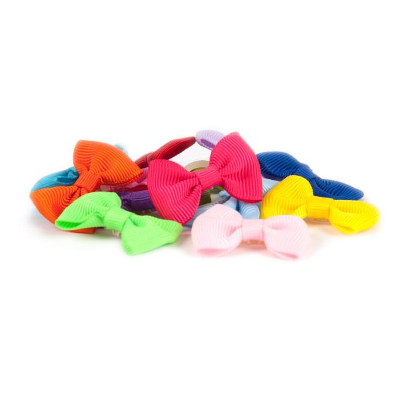 Multicolor Bows with Elastic 50 pcs Bows, ShowTech